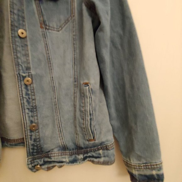 GB Not Your Girl brand jea denim jacket XS - Picture 4 of 16